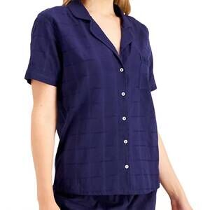NEW CHARTER CLUB LUXURY short-sleeve pajama top in blue
